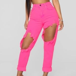 Time to Burn Distressed Boyfriend Jeans